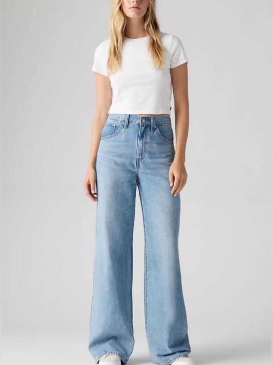Levi's Denim - Levi’s Cinch Waist Baggy Jeans in “Invested Indigo”